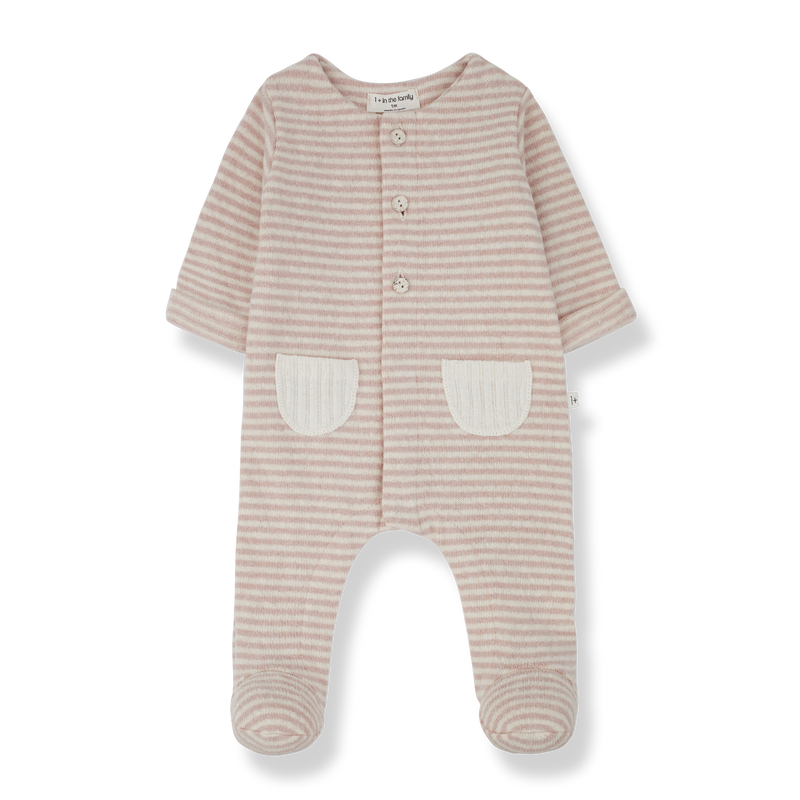 ADRIA jumpsuit w/feet - nude