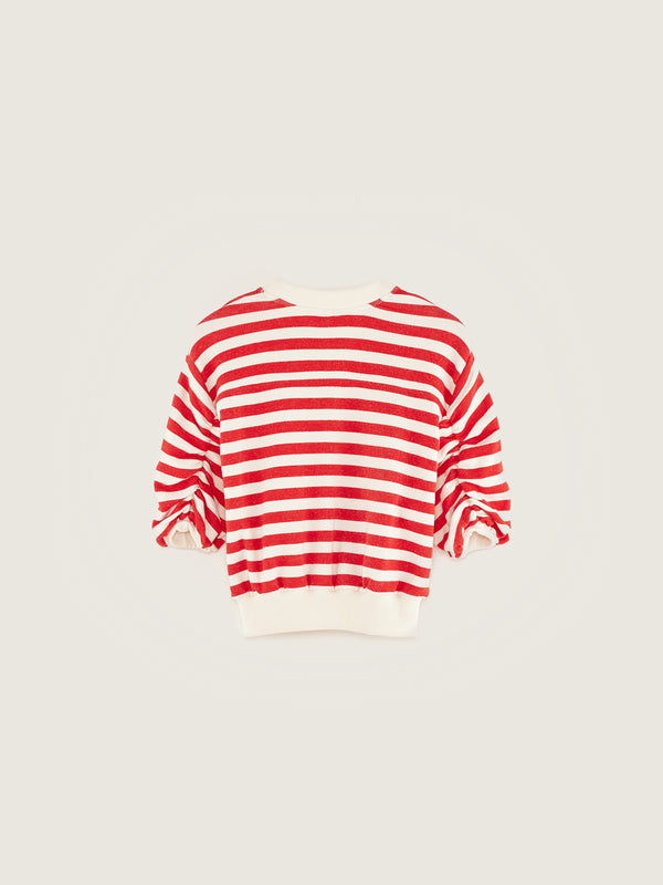 AGOV T1761S SWEATSHIRT - STRIPE A