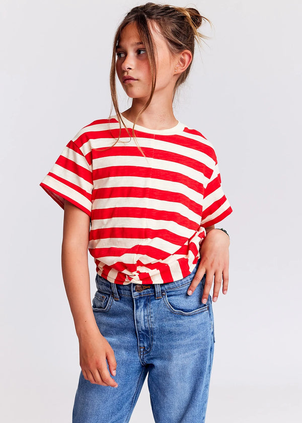 maira t-shirt stripes - natural