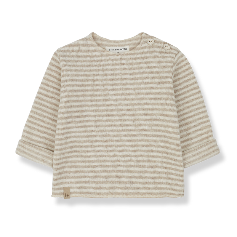 AUBIN l.sleeve t-shirt - beige