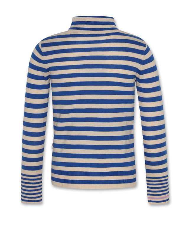 vicky turtle-neck stripe - bright blue