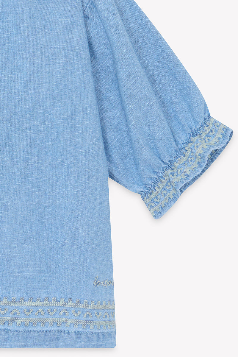 Blouse Leana - Chambray clair