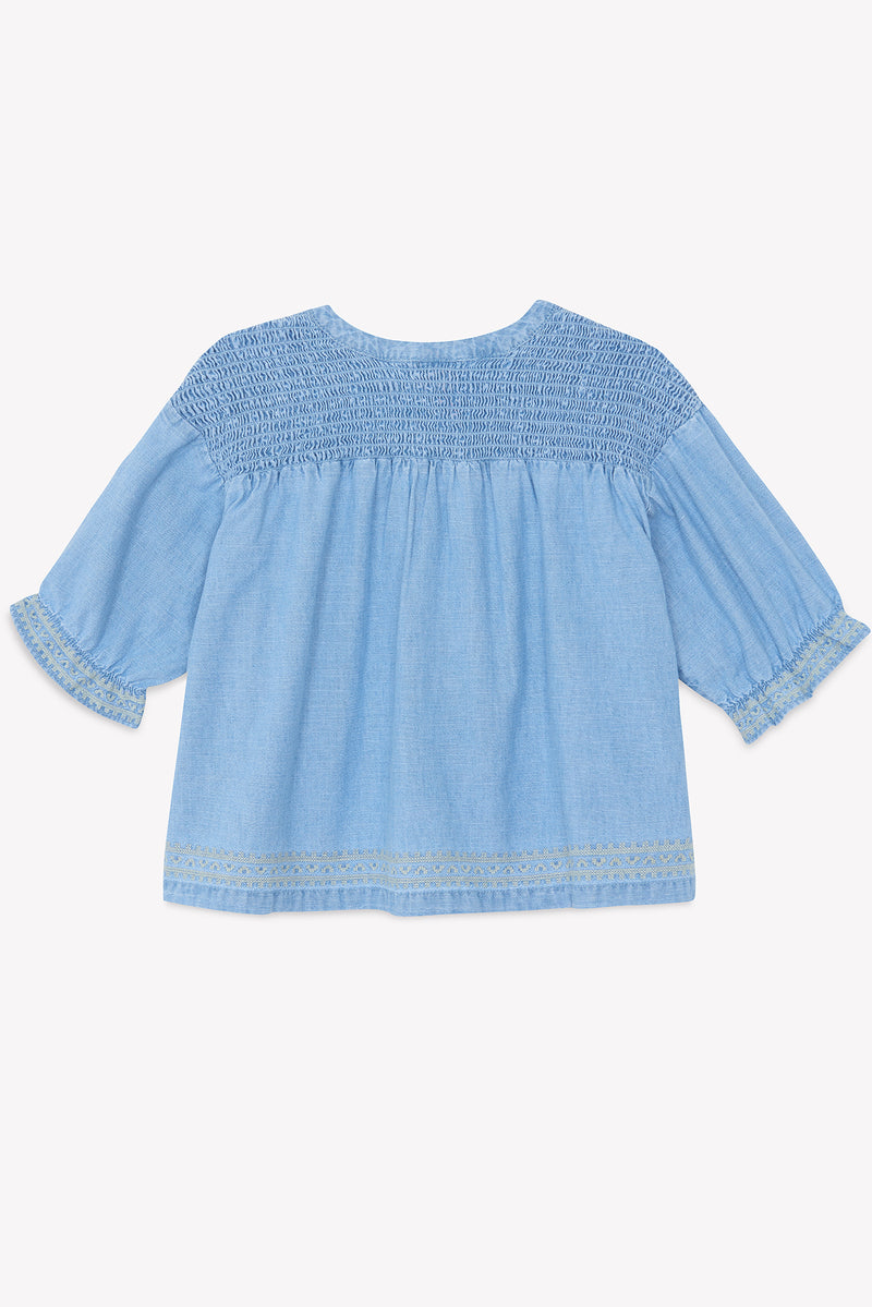 Blouse Leana - Chambray clair