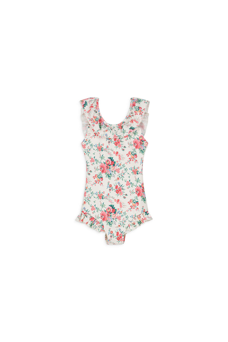 ANDREA BATHING SUIT - CREAM ROSA FESTA