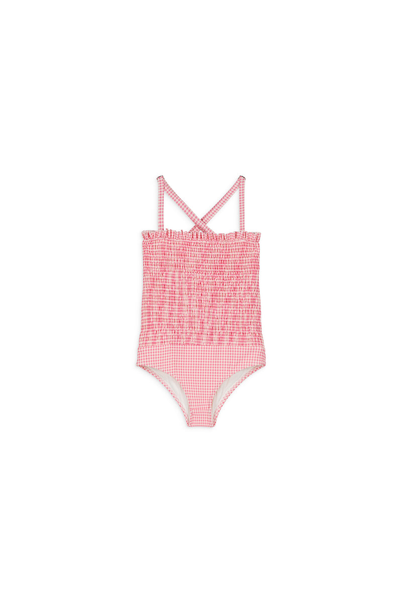 BRIGIT BATHING SUIT - PINK FRAGOLA VICHY