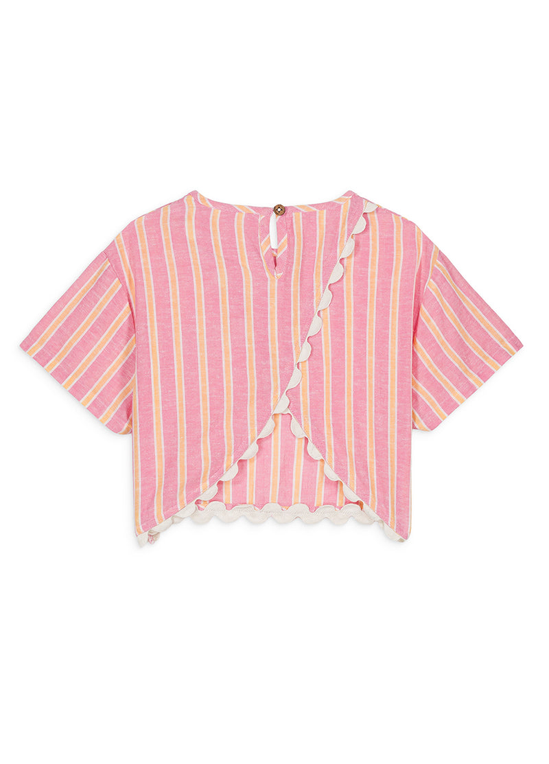 KALIS TEE - PINK GELATO STRIPES