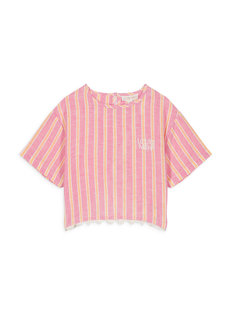 KALIS TEE - PINK GELATO STRIPES