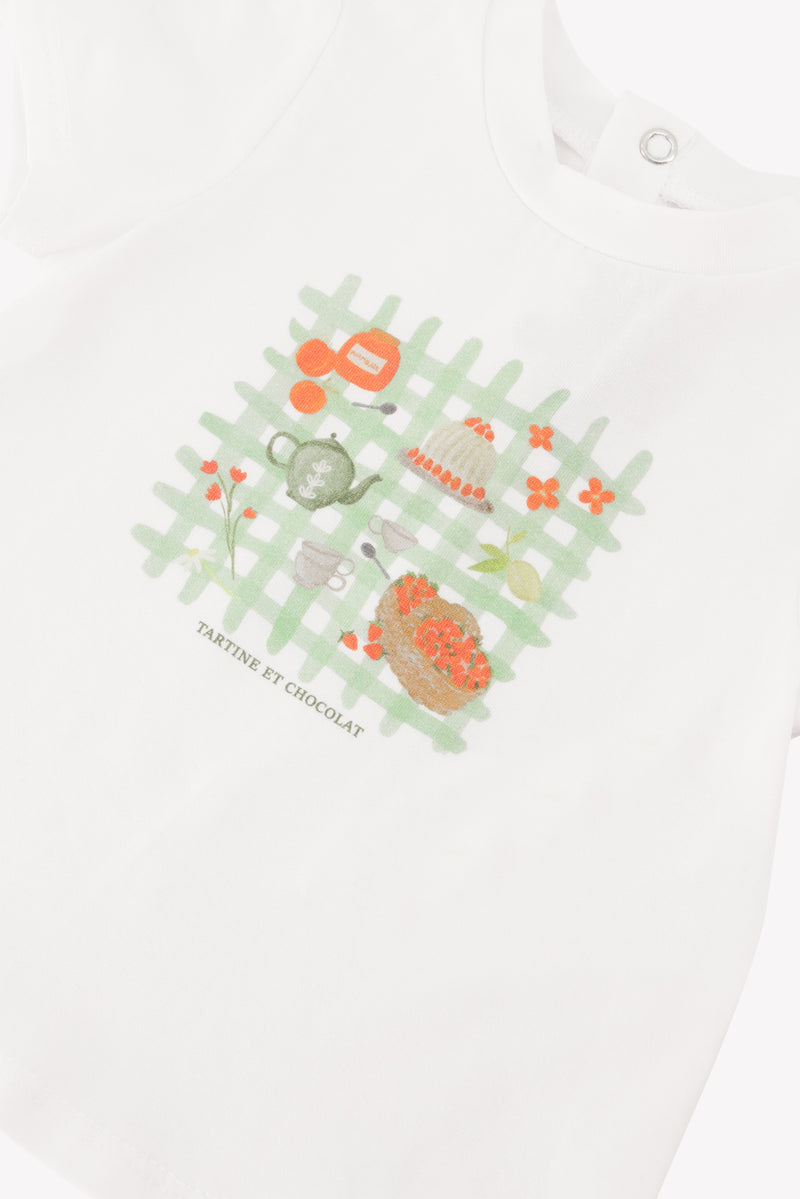 BABY PROMENADE BUCOLIQUE TEESHIRT4 - Blanc