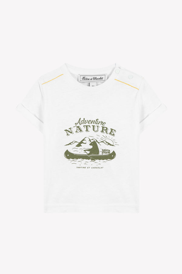 BABY EXPLORATEUR EN HERBE TEESHIRT 6 - Blanc