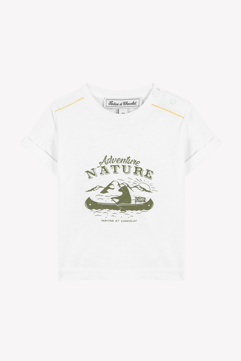 BABY EXPLORATEUR EN HERBE TEESHIRT 6 - Blanc