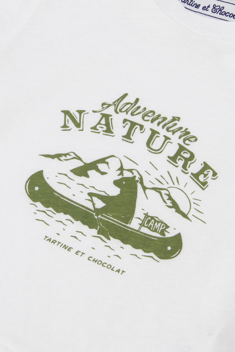 BABY EXPLORATEUR EN HERBE TEESHIRT 6 - Blanc