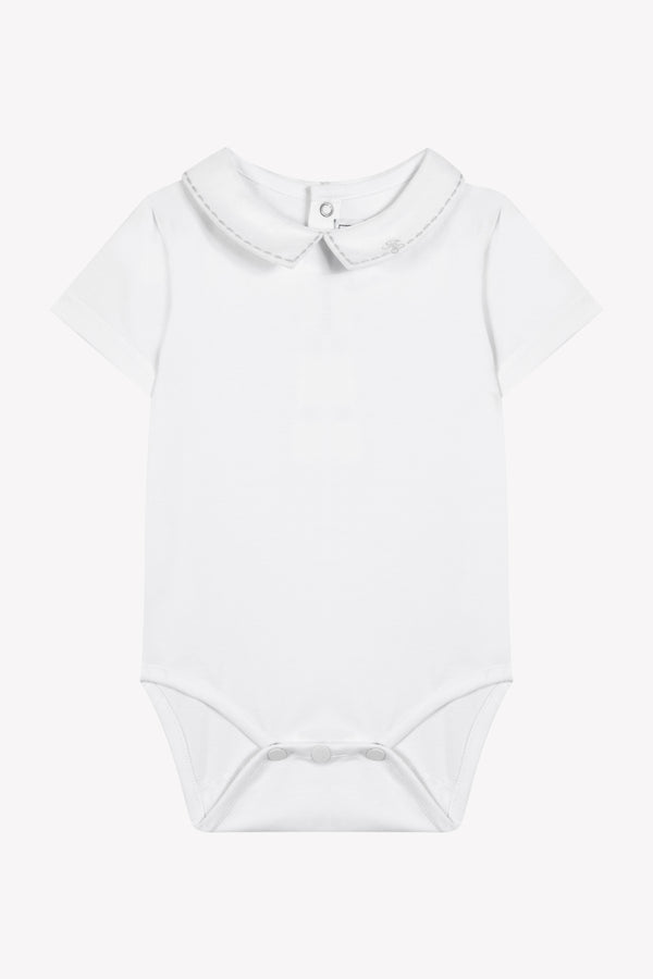 BABY CEREMONIE GARCON BODY 9 - Blanc