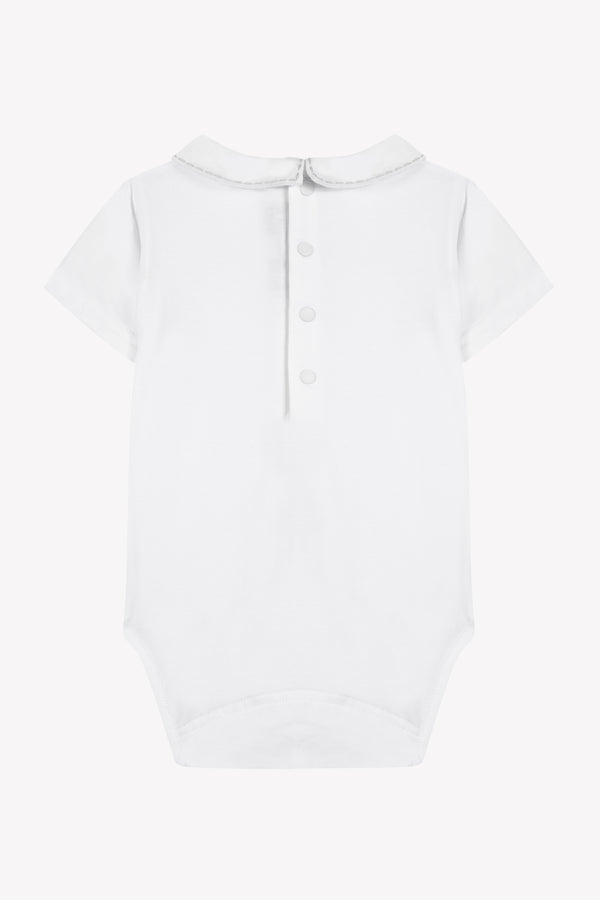 BABY CEREMONIE GARCON BODY 9 - Blanc