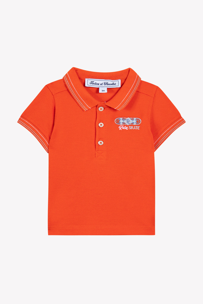 BABY CITY AVENTURE POLO4 - Spicy orange