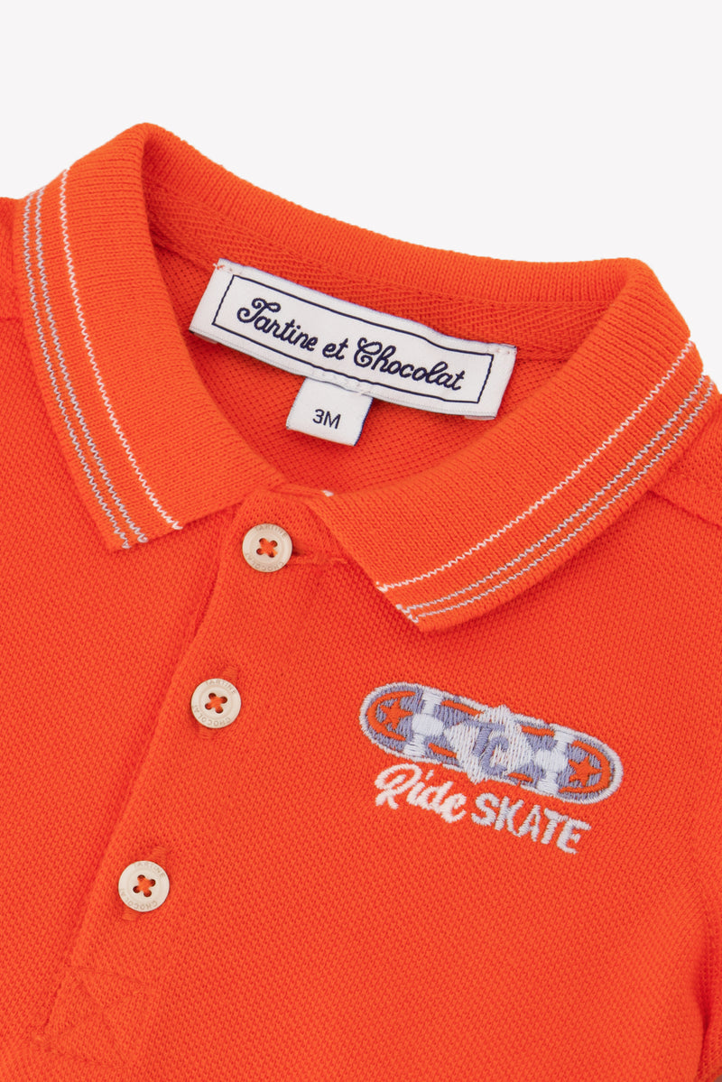 BABY CITY AVENTURE POLO4 - Spicy orange