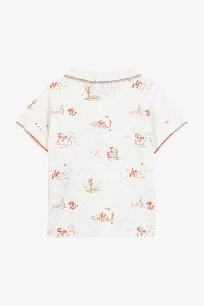 BABY PETIT COWBOY POLO3 - Nacre