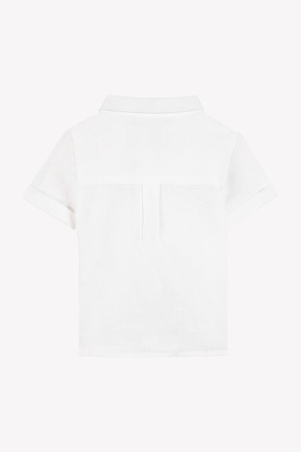 BABY CEREMONIE GARCON CHEMISE1 - Blanc