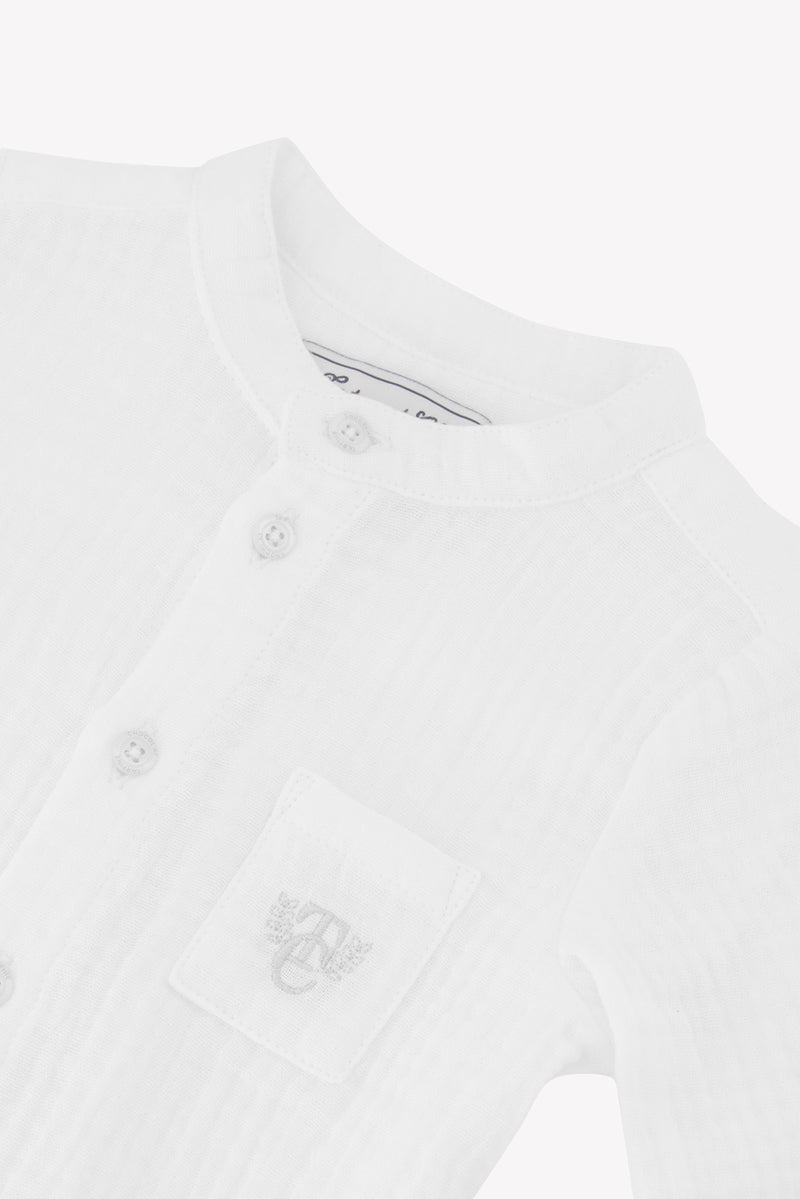 BABY EXPLORATEUR EN HERBE CHEMISE5 - Blanc