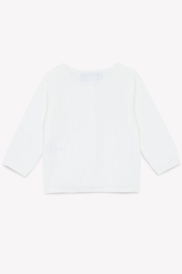 BABY ESPRIT ROMANTIQUE CARDIGAN 4 - Blanc