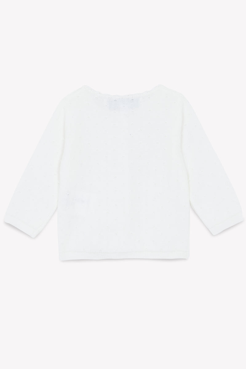 BABY ESPRIT ROMANTIQUE CARDIGAN 4 - Blanc