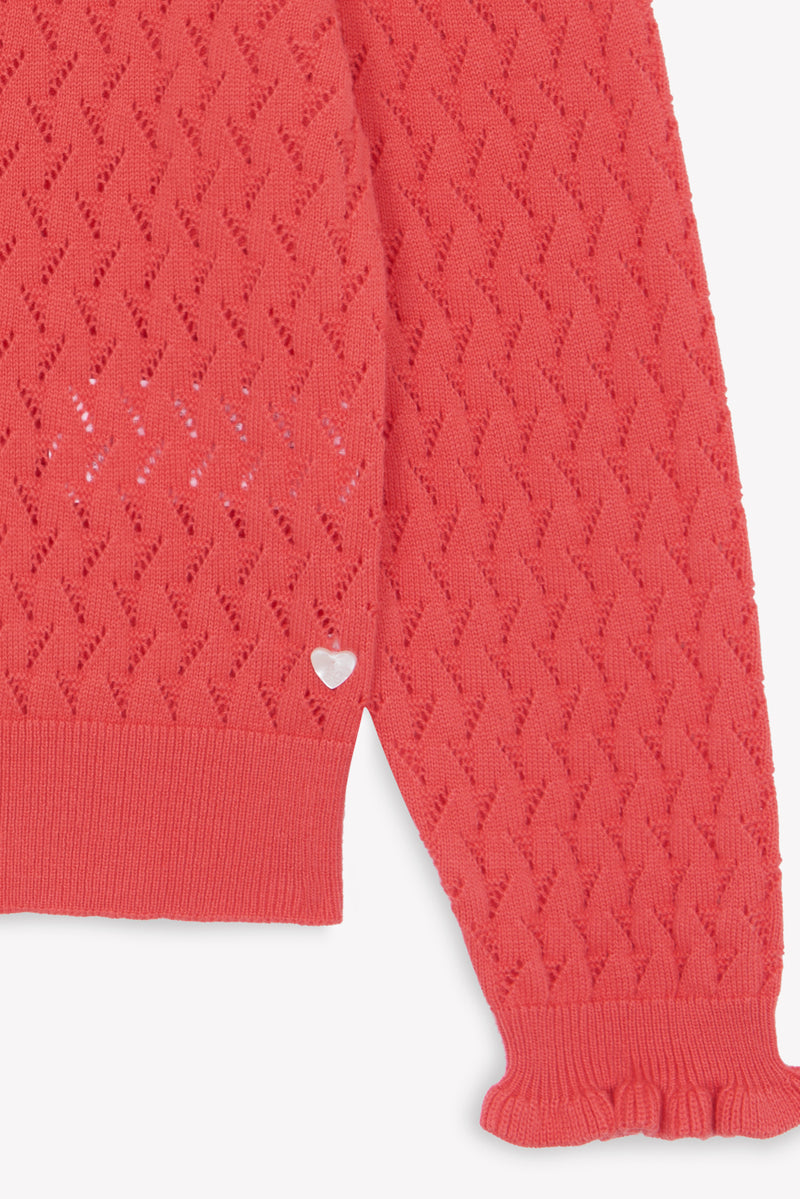 TRESOR D'ETE CARDIGAN C - Corail