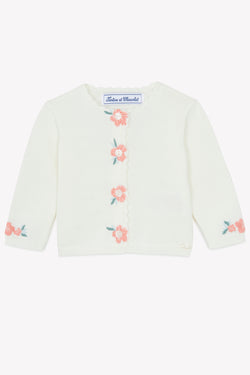 BABY JARDIN D'ETE CARDIGAN6 - Nacre