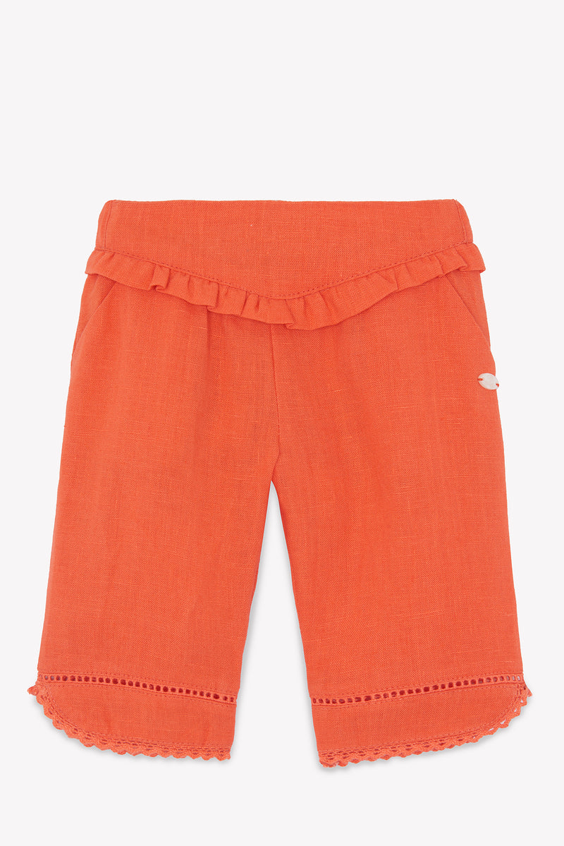 BABY PROMENADE BUCOLIQUE PANTALON4 - Coquelicot