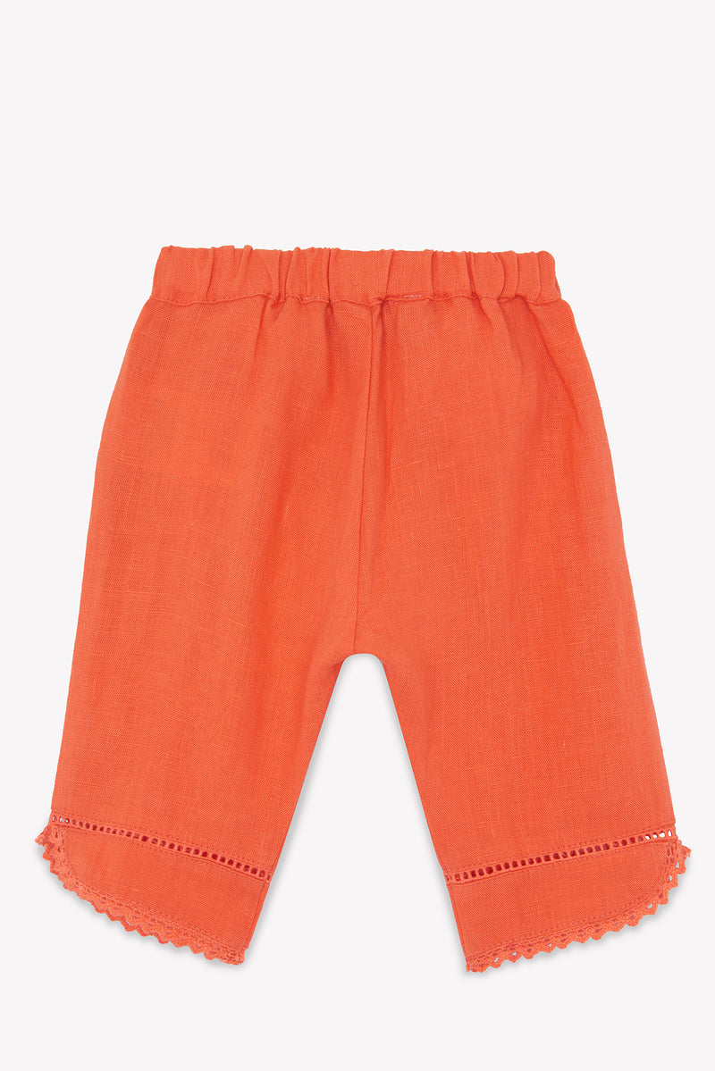 BABY PROMENADE BUCOLIQUE PANTALON4 - Coquelicot