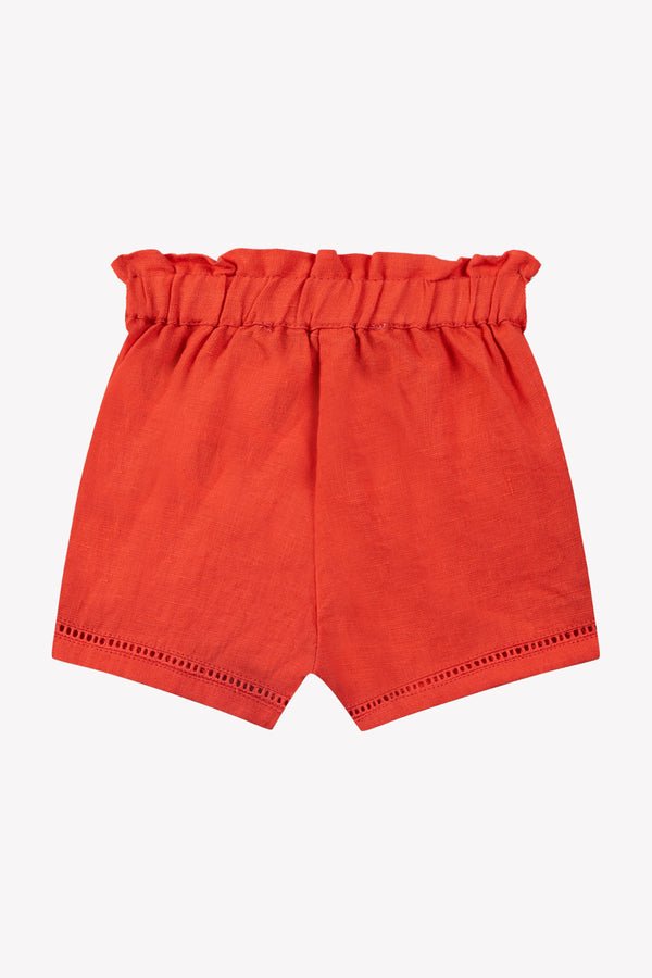 BABY PROMENADE BUCOLIQUE SHORT2 - Coquelicot