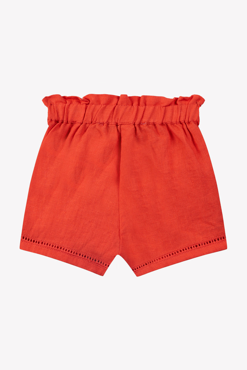 BABY PROMENADE BUCOLIQUE SHORT2 - Coquelicot