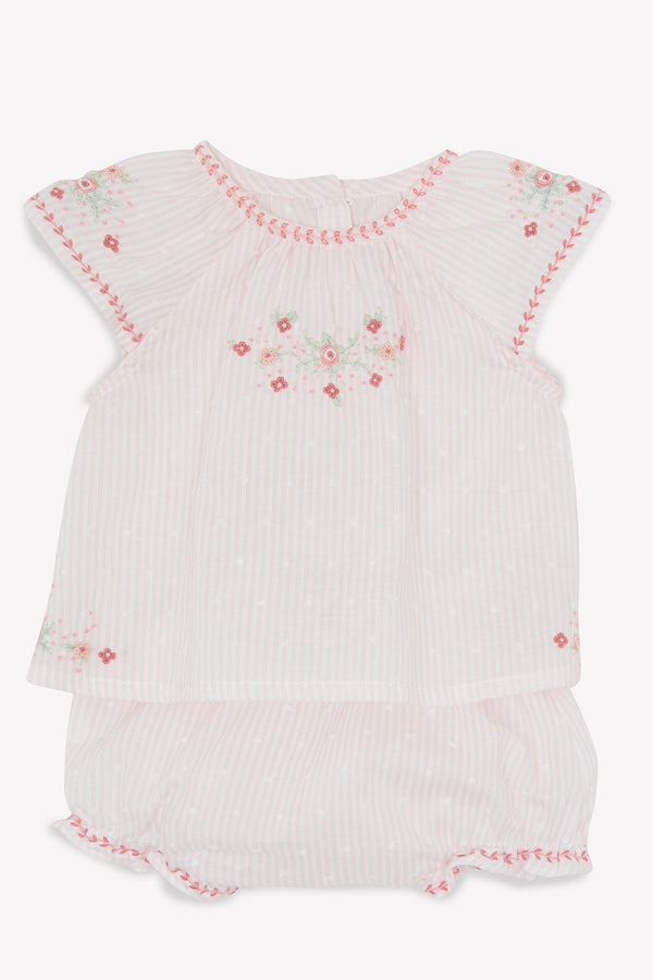 PREMIER TROUSSEAU FILLE ENSEMBLECOURT3 - Rose pâle