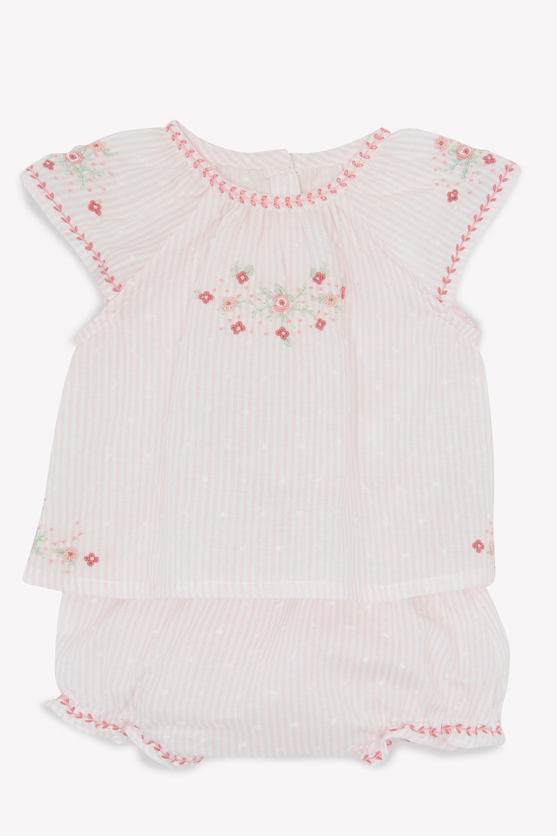 PREMIER TROUSSEAU FILLE ENSEMBLECOURT3 - Rose pâle