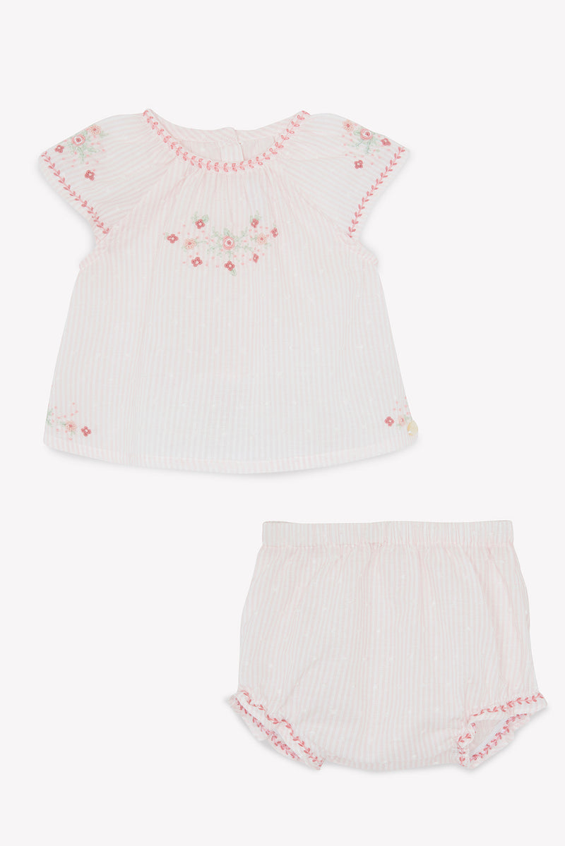 PREMIER TROUSSEAU FILLE ENSEMBLECOURT3 - Rose pâle