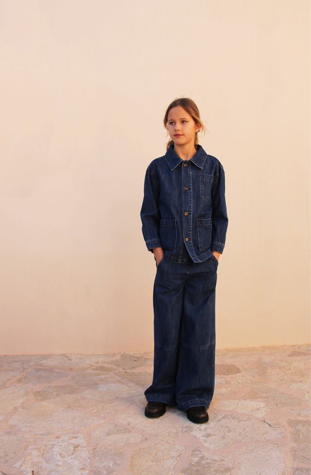 denim pants - dark denim