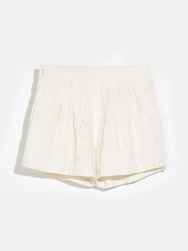 PEACOCK41 R0891 SHORTS - OFF WHITE