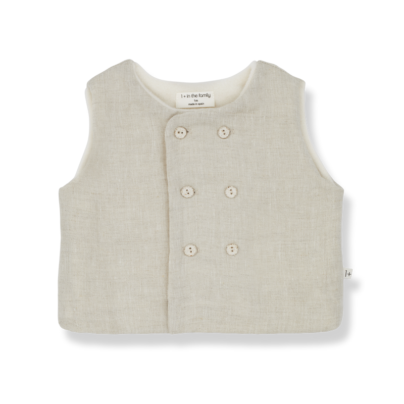 ELIAS padded vest - natural