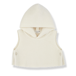 ELM hooded vest - ecru