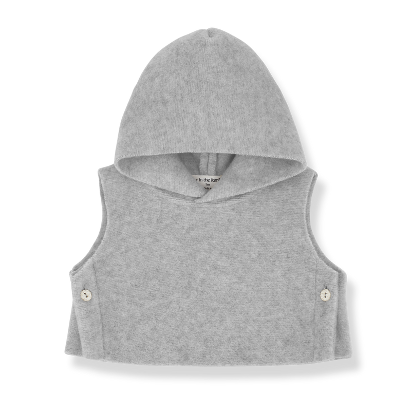 ELM hooded vest - perla