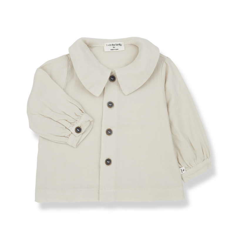 GINA collar blouse - oatmeal