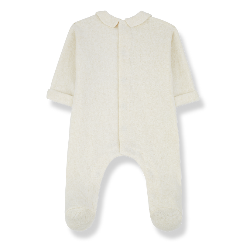 GLORIA jumpsuit w/feet - ecru