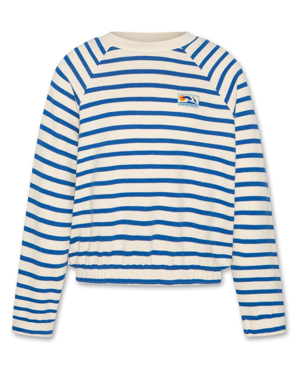 brad sweater stripe 000707 - bright blue