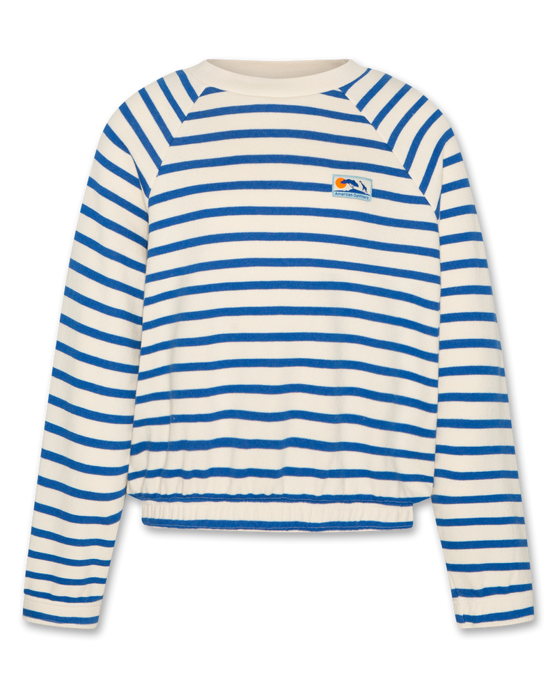 brad sweater stripe 000707 - bright blue