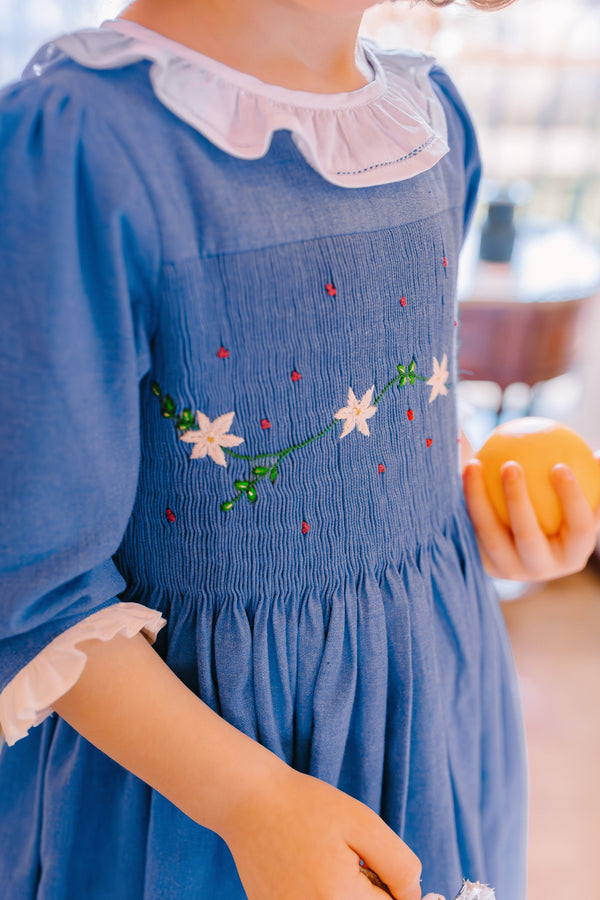 HEIDI BLUE WINTER SMOCKED DRESS