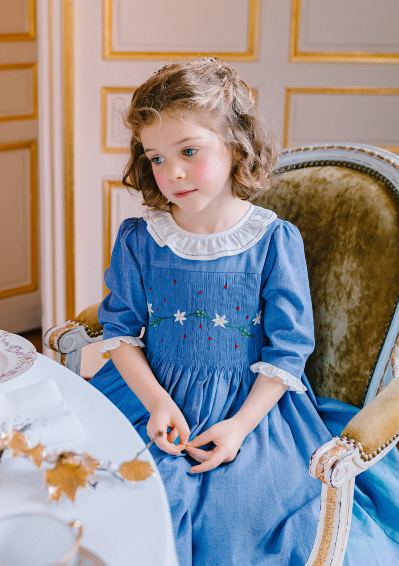 HEIDI BLUE WINTER SMOCKED DRESS