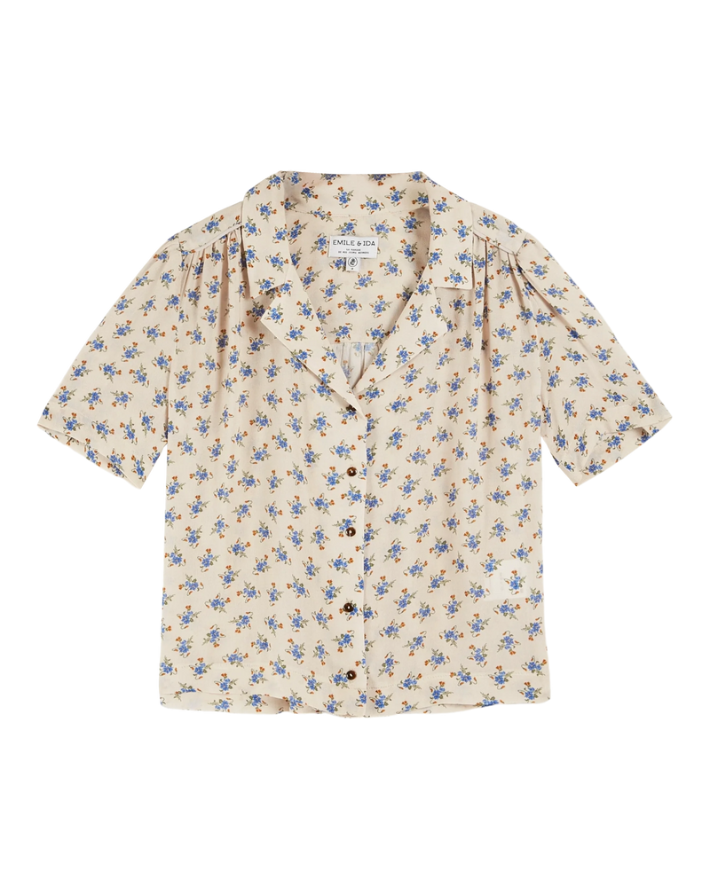 PRINTED SHIRT - CLEMATITE