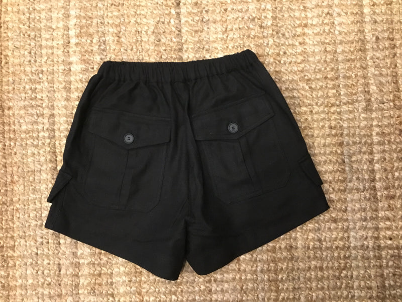 Lark Shorts - Black Linen