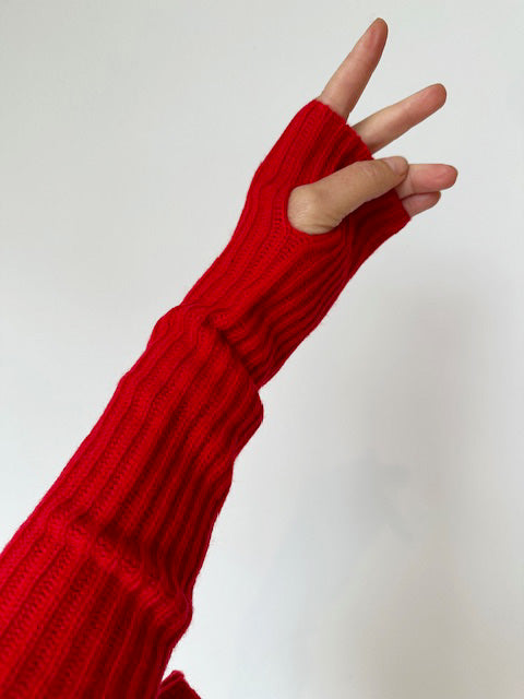 CATE Sleeveless Gloves - Red