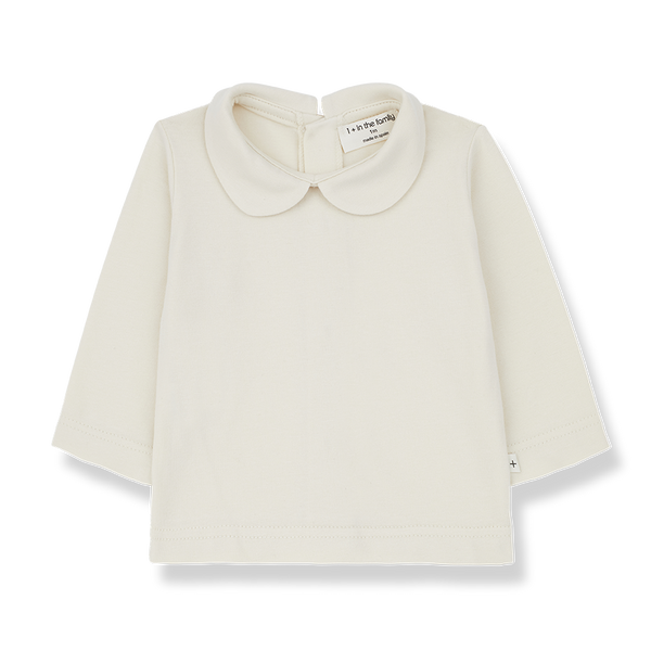COLETTE l.sleeve collar blouse - ivory