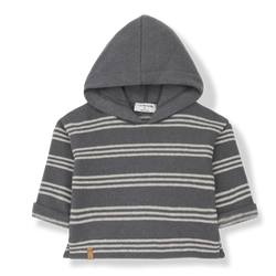 LEANDRE hood sweater - grey