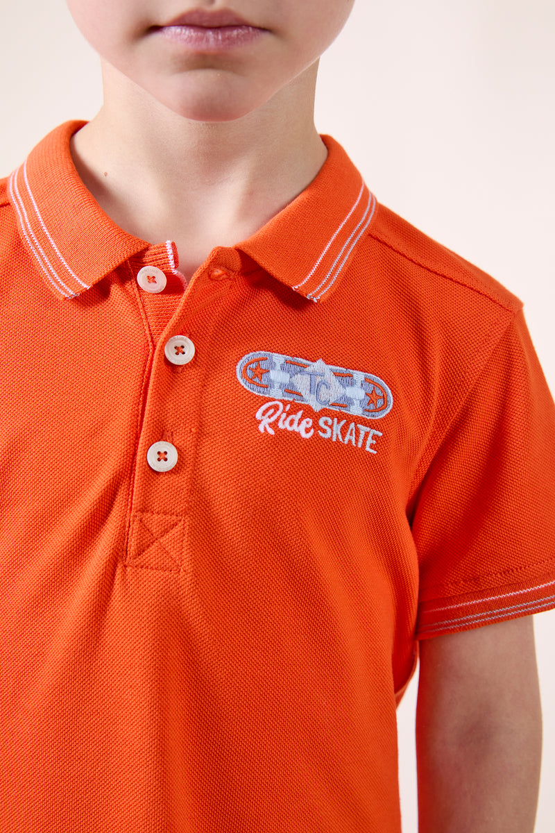 BABY CITY AVENTURE POLO4 - Spicy orange